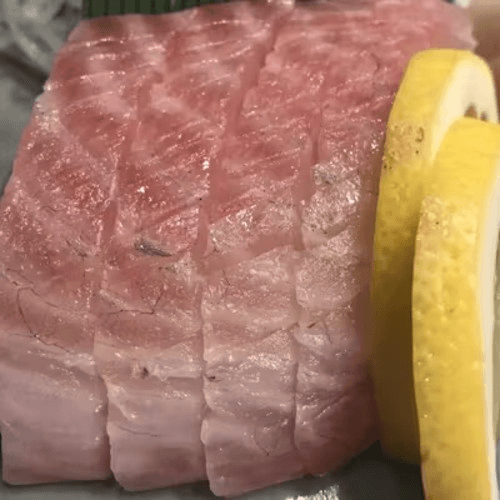 Yellowtail Sashimi.