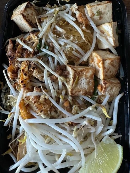 Spicy Glass Noodles Pad Thai.