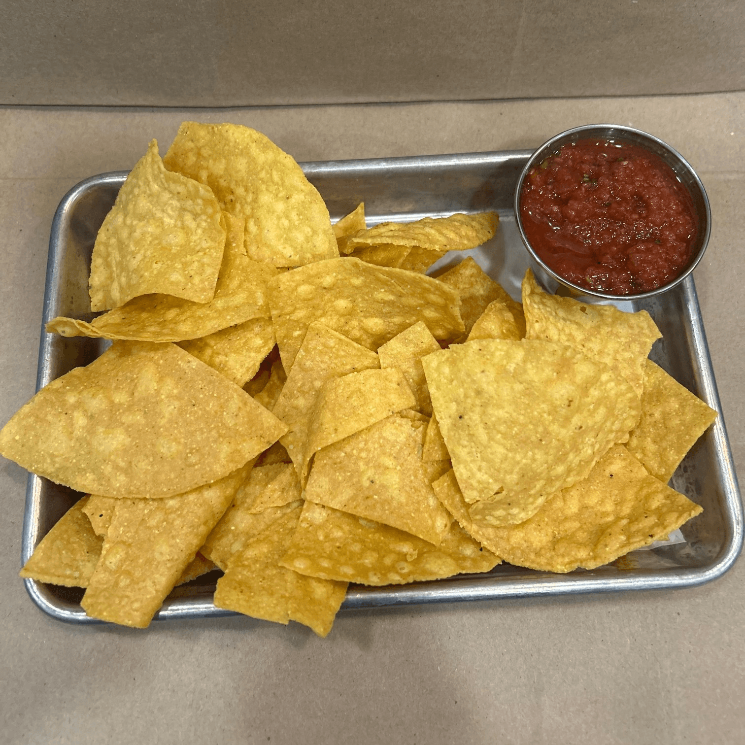 Small Chips And Salsa.
