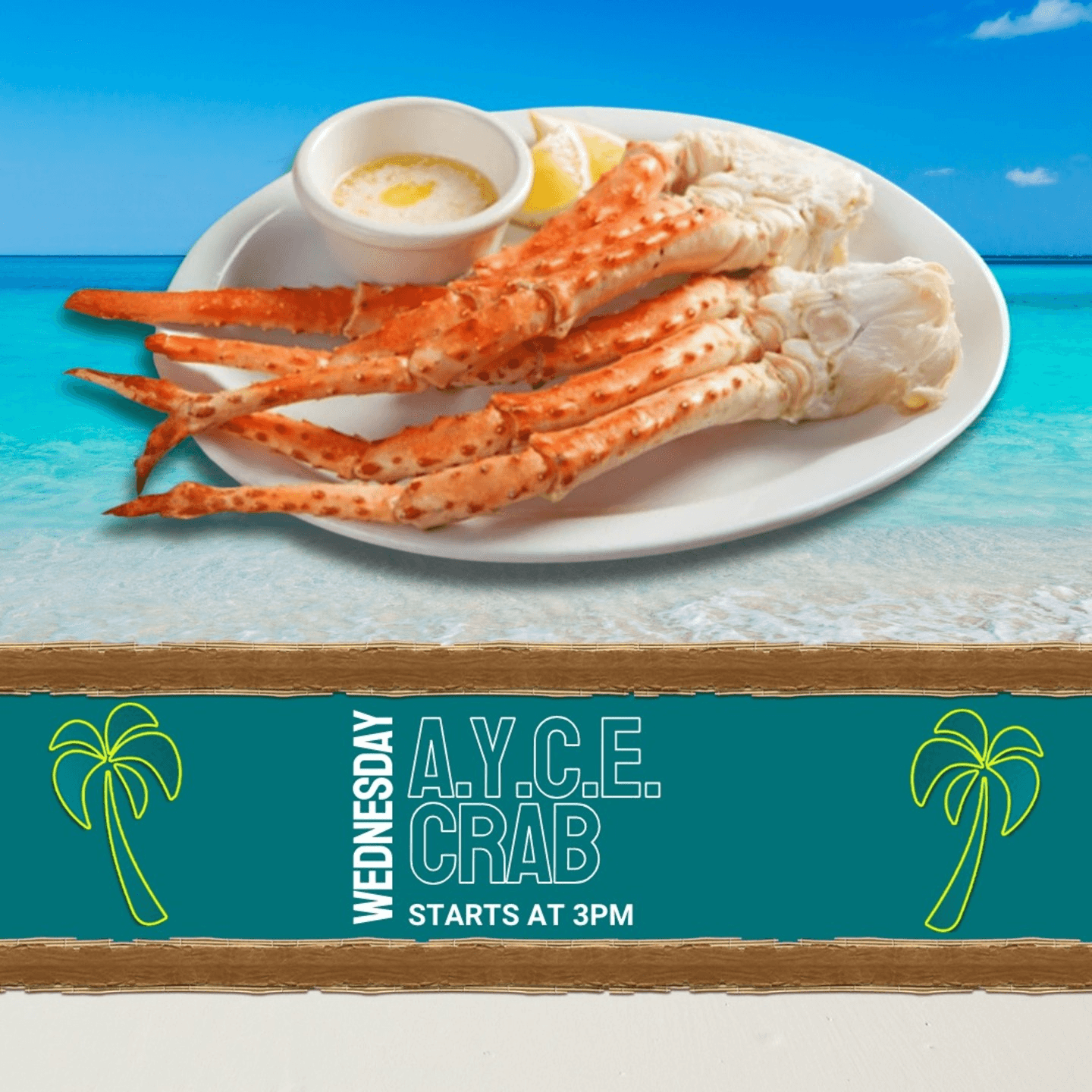 Crab Fest Wednesdays at Tropics 🦀✨