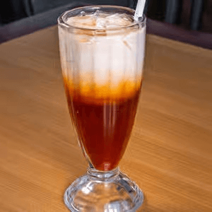 Creamy Thai iced tea.