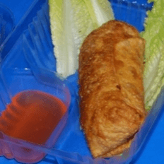 Veggie egg roll.