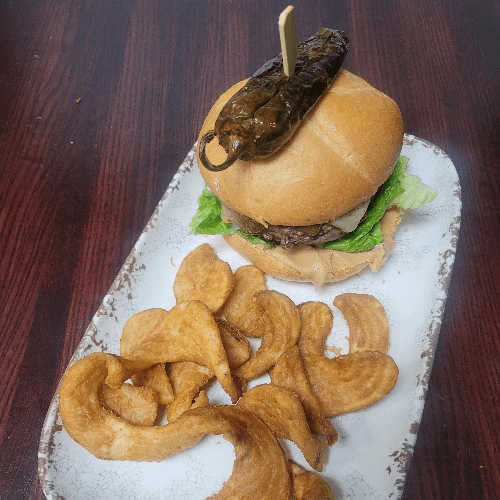 Peanut Butter N Jalapeño Burger.