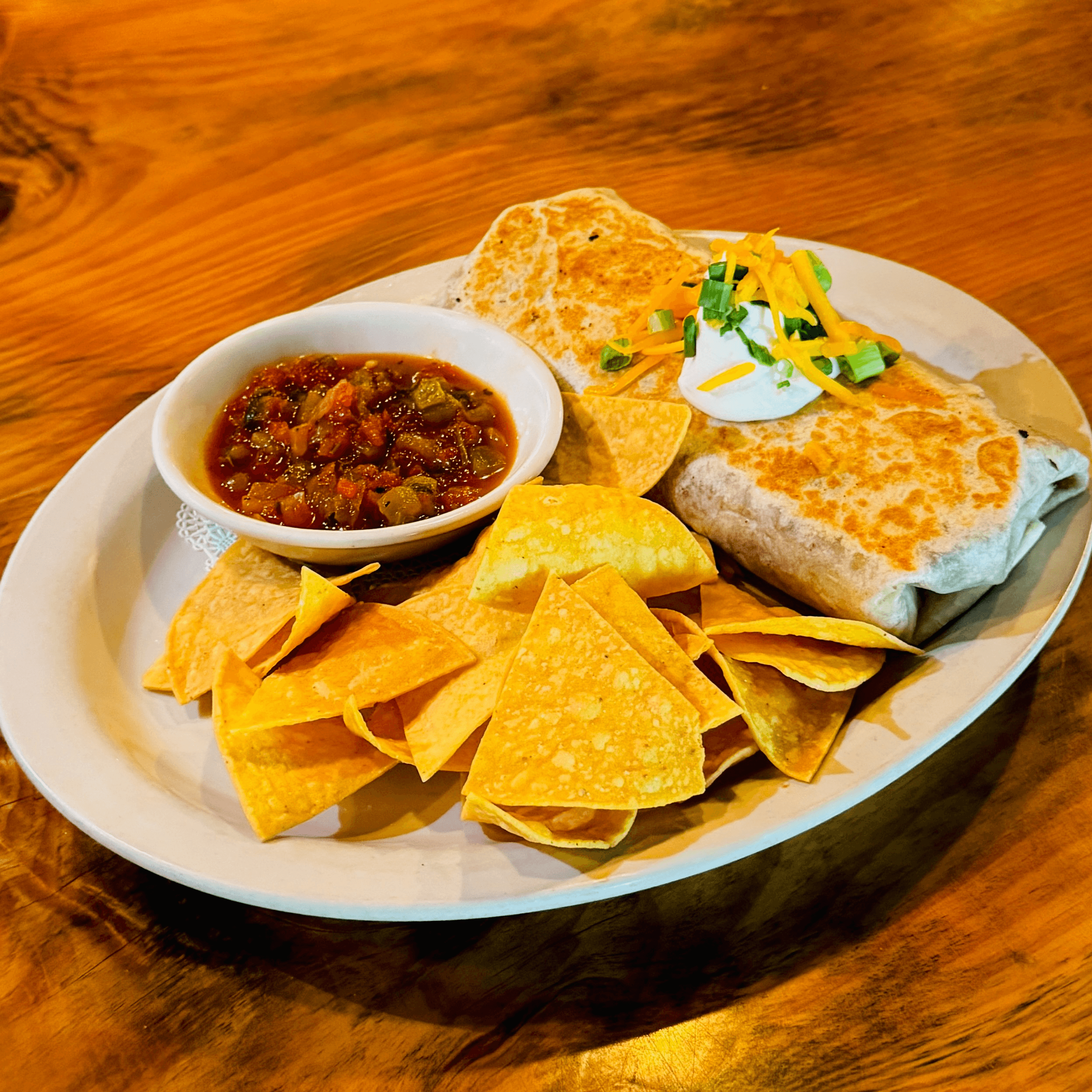 Chicken Chili Burrito.