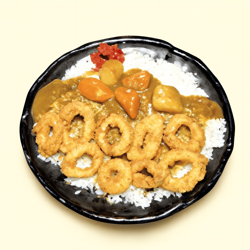 Kid's (Keiki) Calamari Curry Rice.
