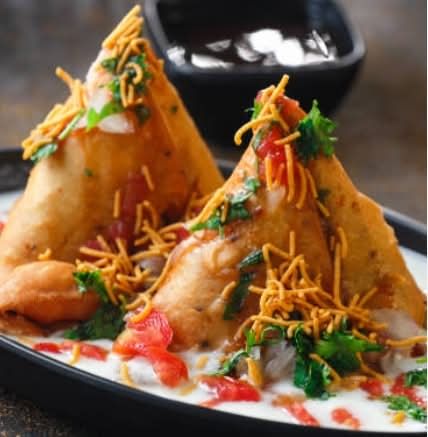 Samosa Chaat.