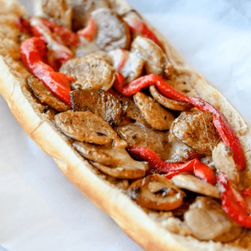 Italian Sausage with Roasted Peppers and Provolone