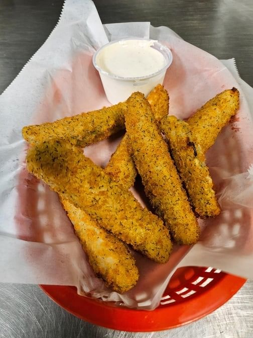 Fried Pickle Spears.