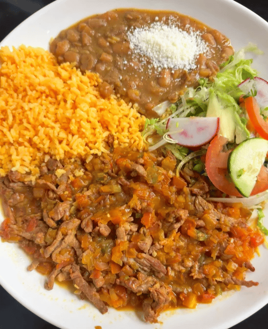 Bistec a La Mexicana.