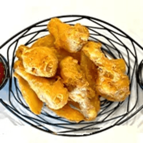 Chicken Wings and Chips.