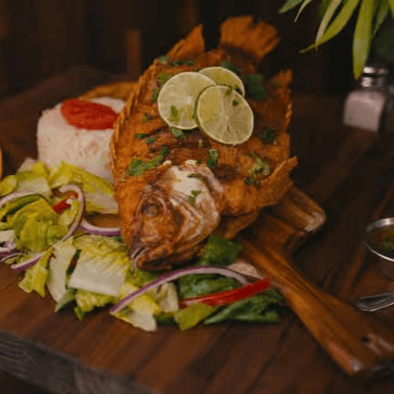 Mojarra Frita/Whole Fried Tilapia.