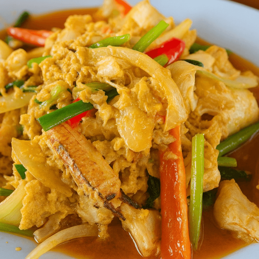 Yellow Curry Seafood.