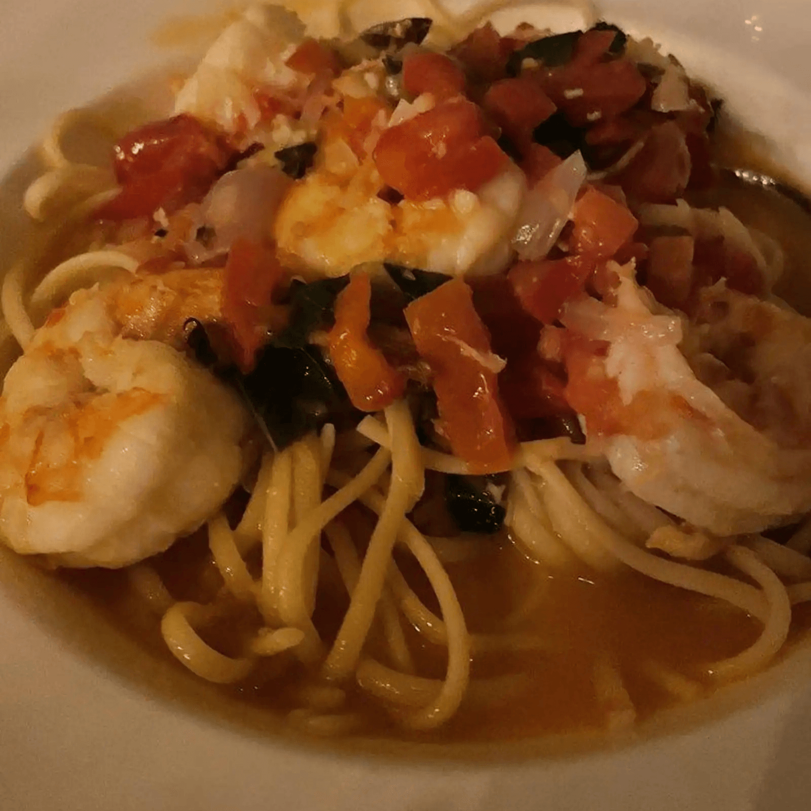 Shrimp Scampi Pasta.