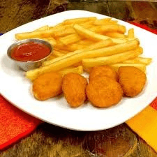 Chicken Nuggets with fries.