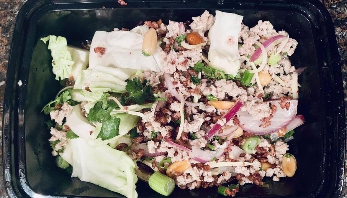 Nam Sod Crispy Rice Salad.