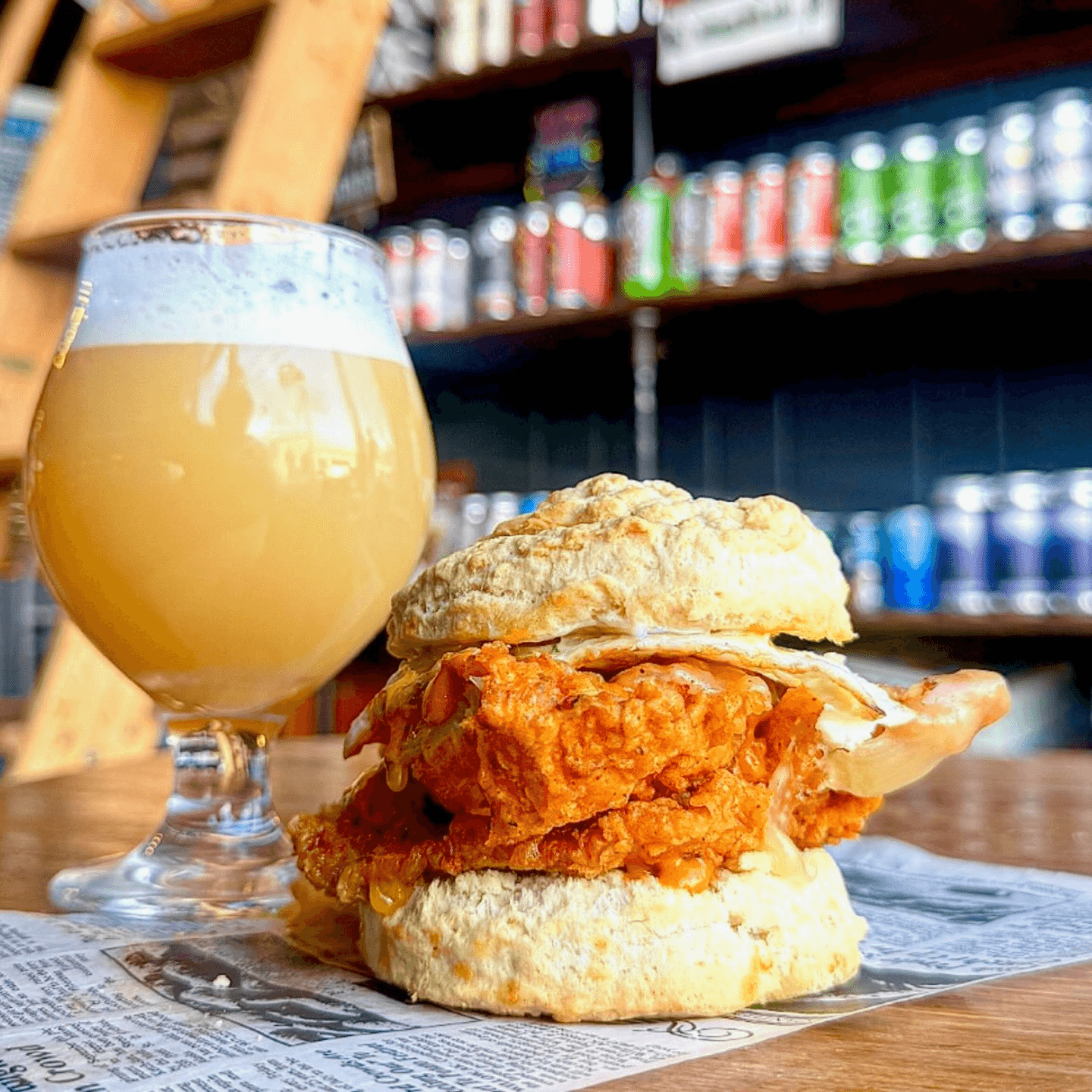 Chicken Biscuit Sando 