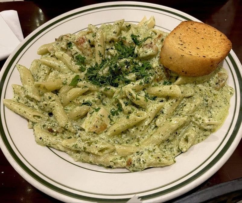 Penne Pesto Cream.