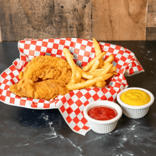 Chicken Fingers with Fries.