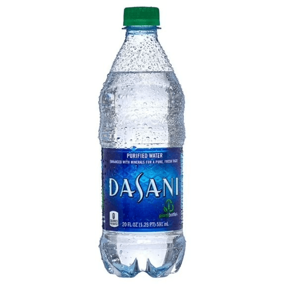 Dasani water.
