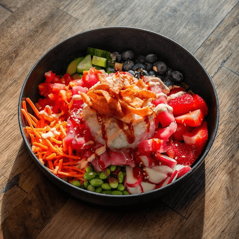 Ahi Tuna Poké Bowl.