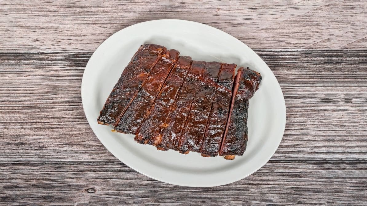 St. Louis Spare Ribs with 2 Sides.