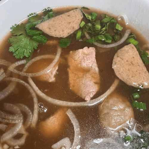 Pho Beef And Meat Ball.