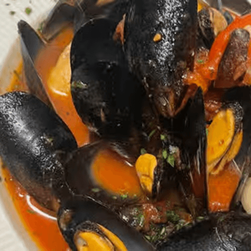 Zuppa Di Mussels Fra Diablo.