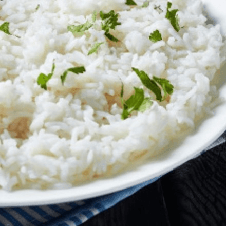 WHITE RICE.