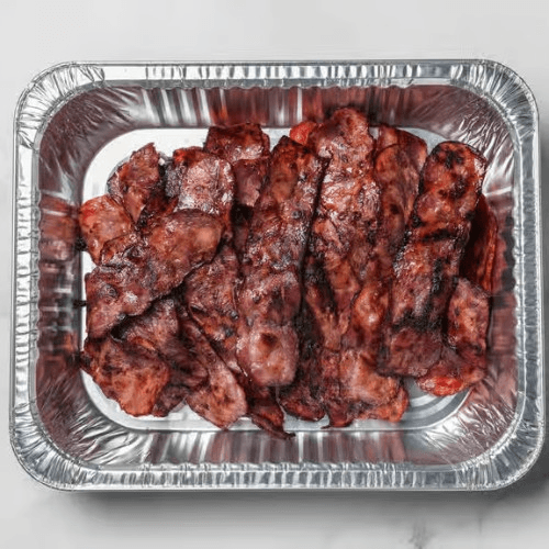 Tray of Turkey Bacon.