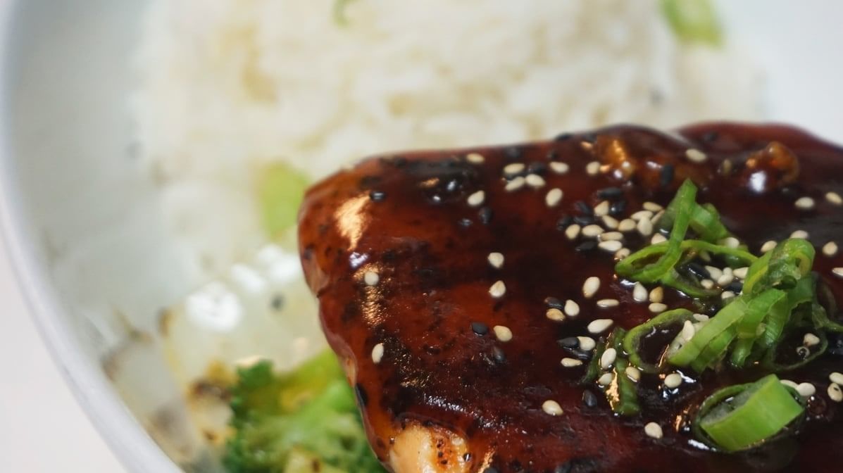 Salmon Teriyaki Bento Box.