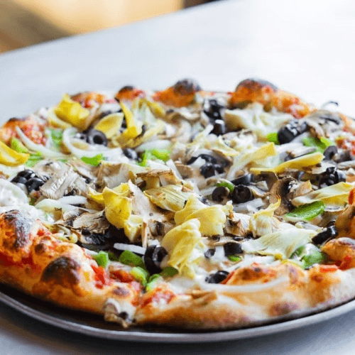 12 inch small Veggie Pizza (1Cauliflower GLUTEN FREE).