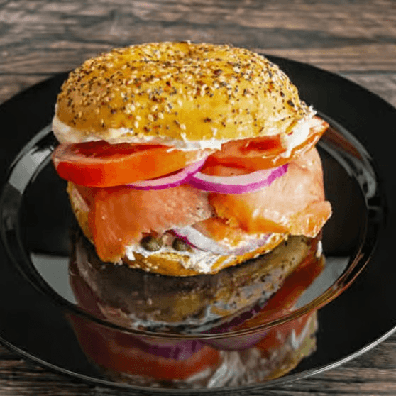 Rocket Lox Sandwich.