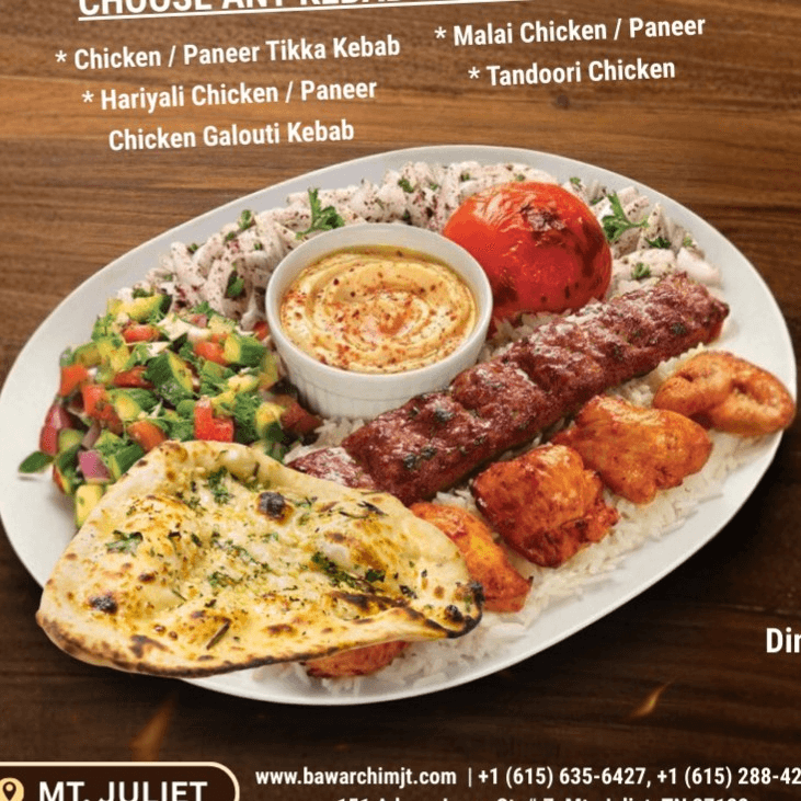 Kebab Combo Platter.