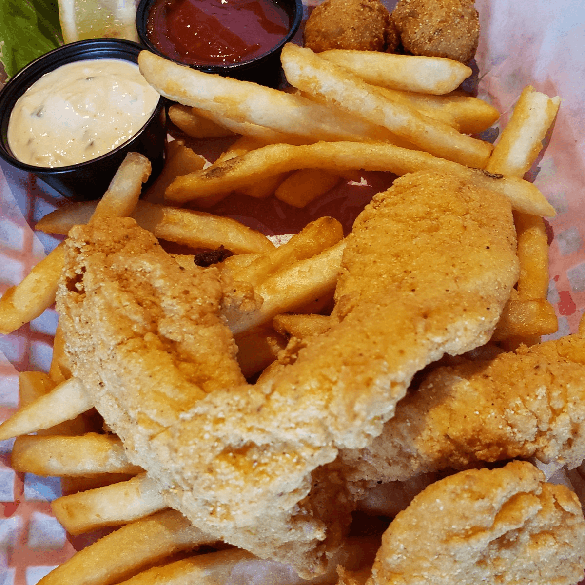 Monday - Fried Catfish Basket.