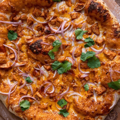 Butter Chicken Pizza.
