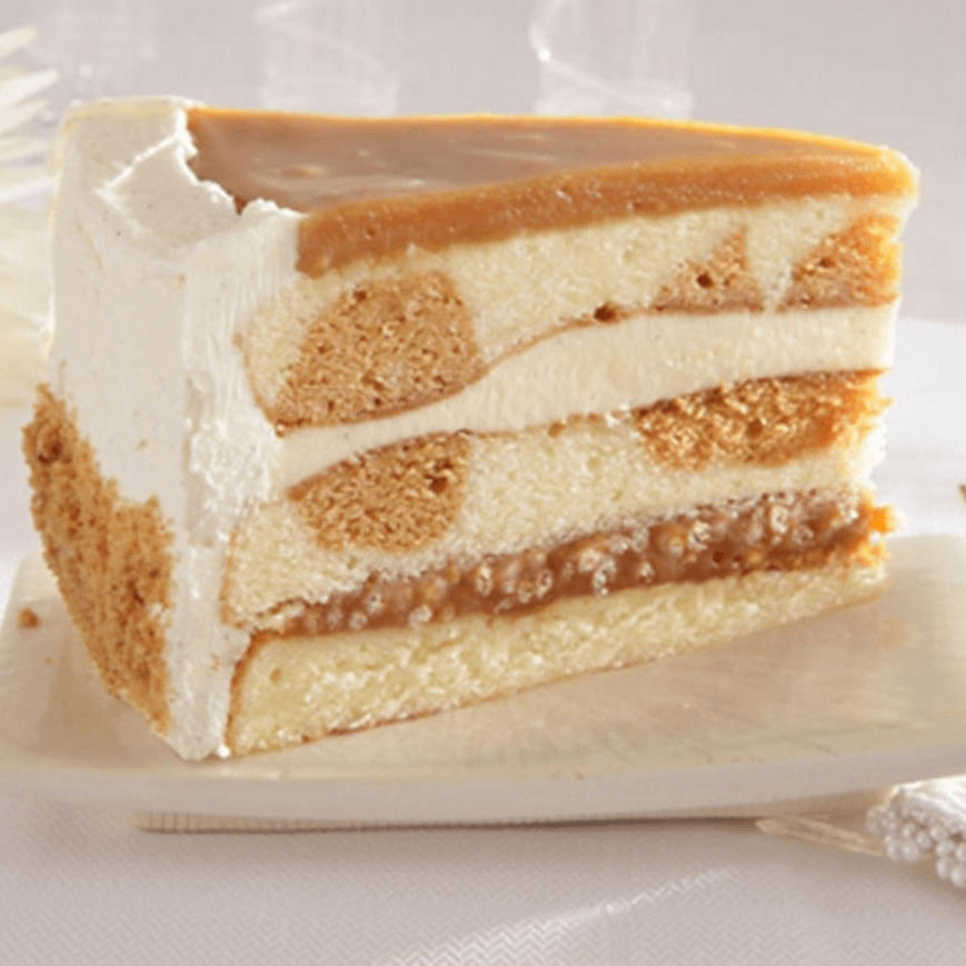 3-Layer Salted Caramel Vanilla Crunch Cake (1 Count).