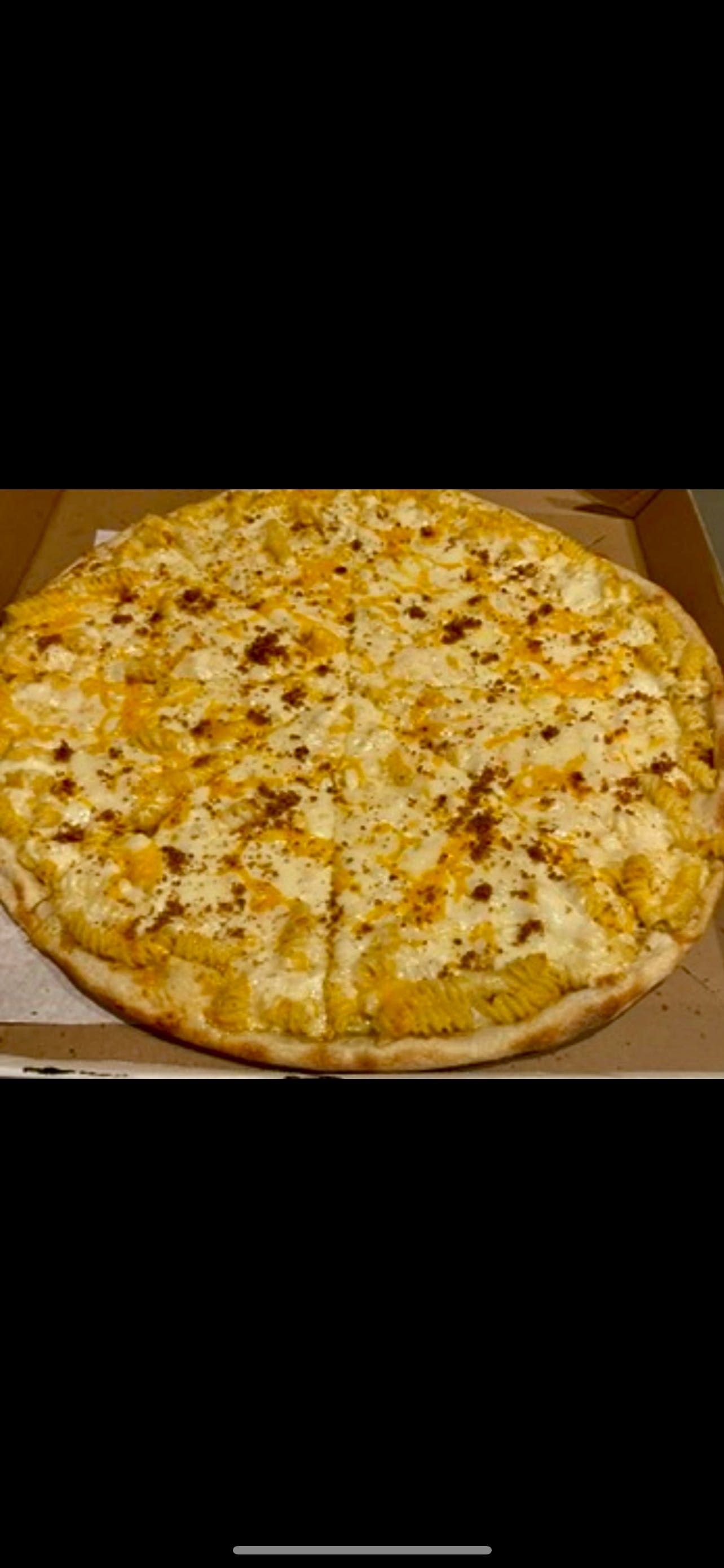 Mac & Cheese Pizza.