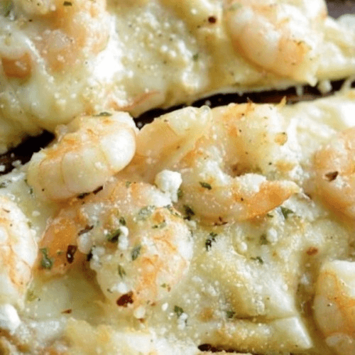 Shrimp Cheesy Bread.