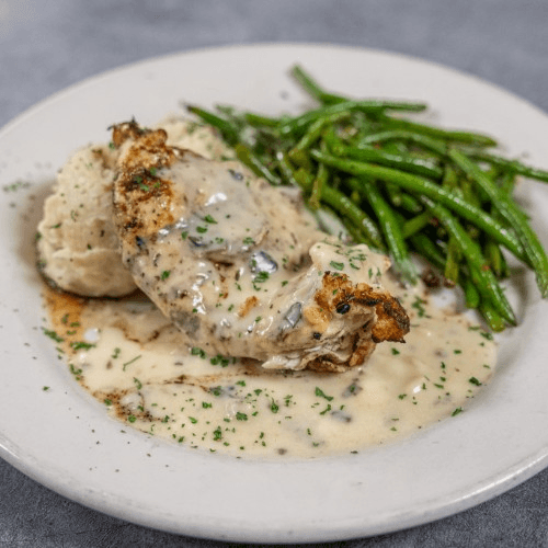 Mushroom Asiago Chicken