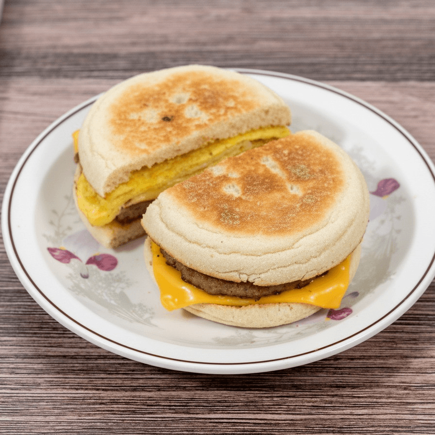 Sausage Egg & Cheese Sandwich.