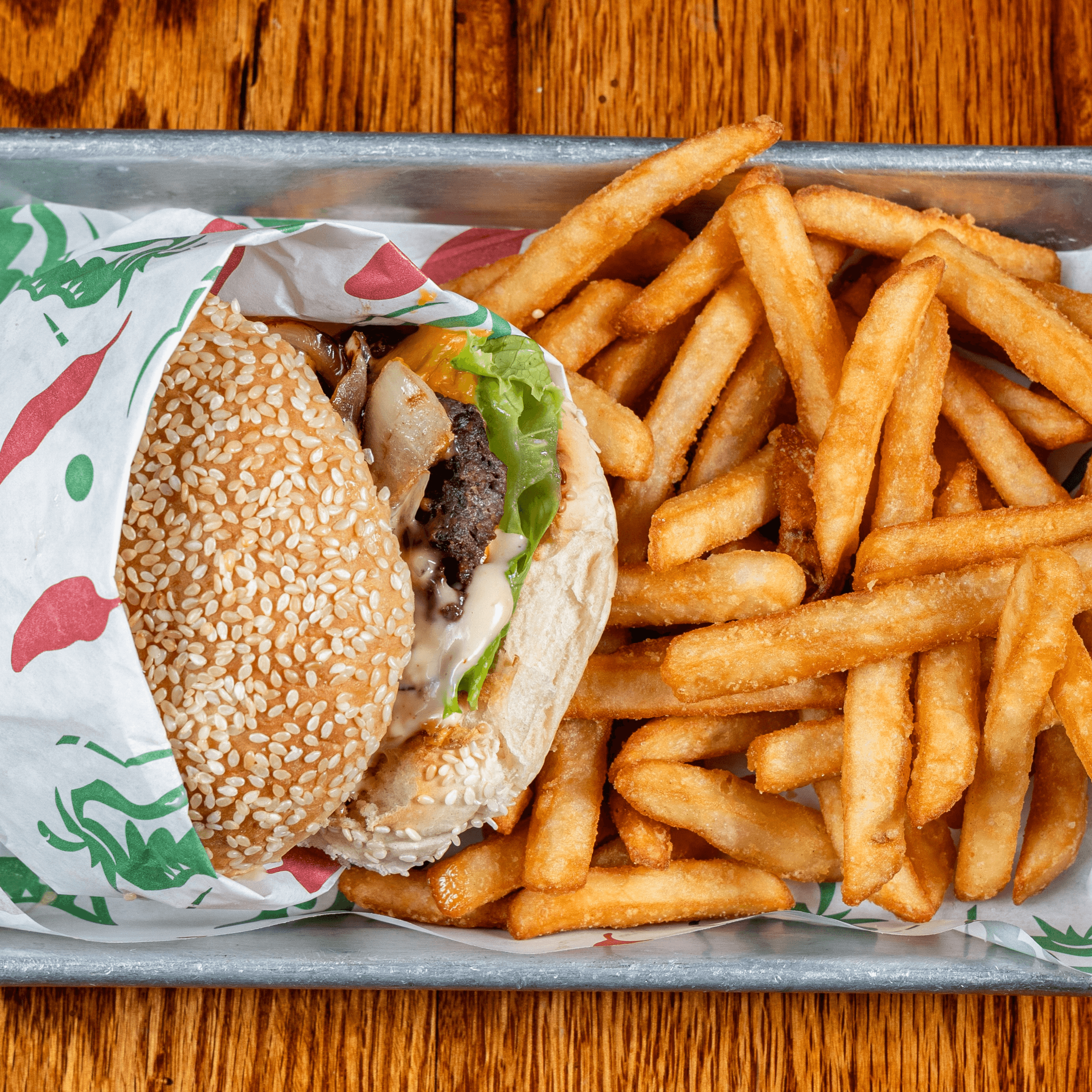 Double Rock Smash Burger.