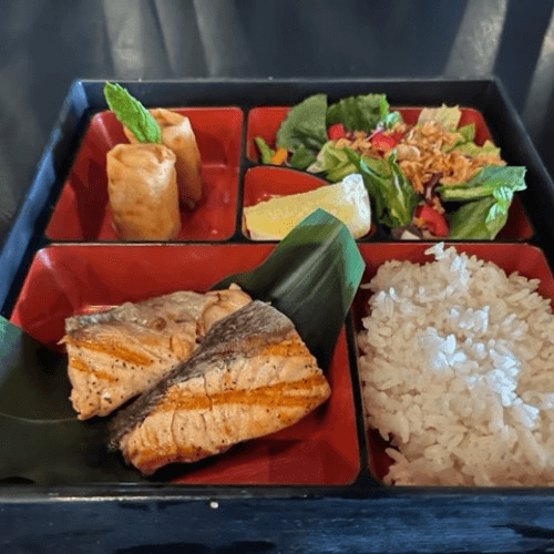 Grilled Salmon Lunch Box.