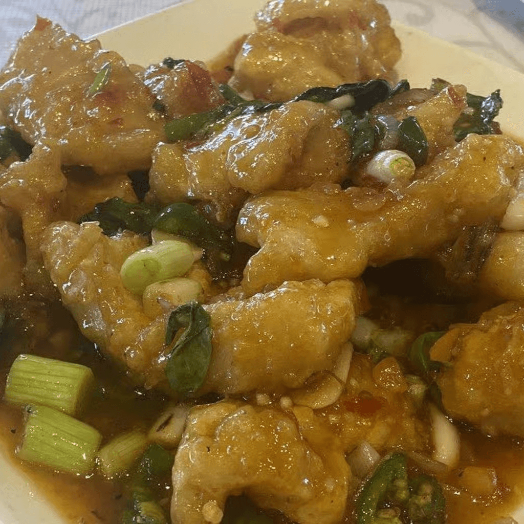 Stir Fried Thai Style Rice Chicken & Shrip Vermicelli / 泰式炒米.