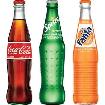GLASS BOTTLED MEXICAN SODAS.