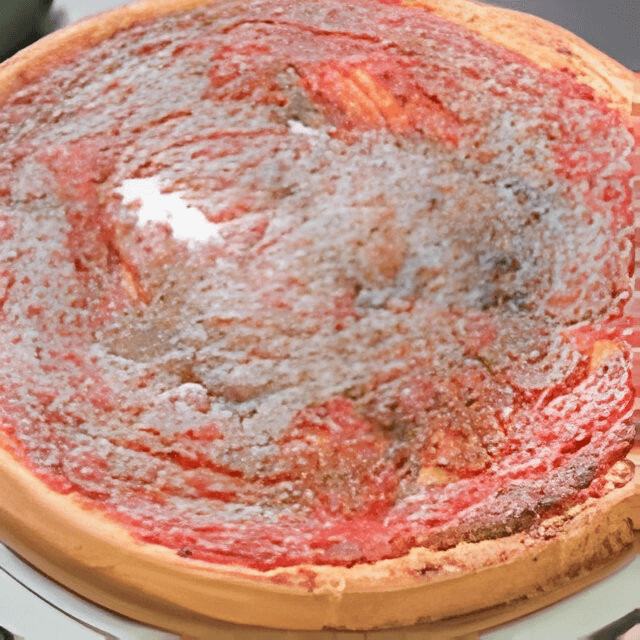 Cheese stuffed pizza.