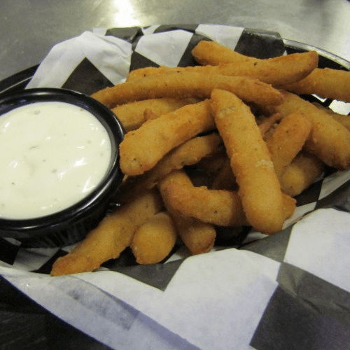 Battered Pickle Fries.