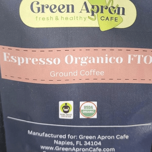 Green Apron - Espresso Organic Ground Coffee