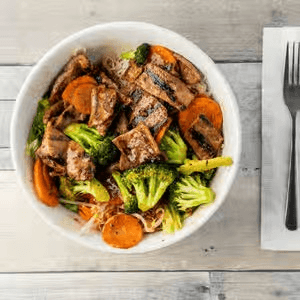 B9. Pork Stir Fry Bowl.