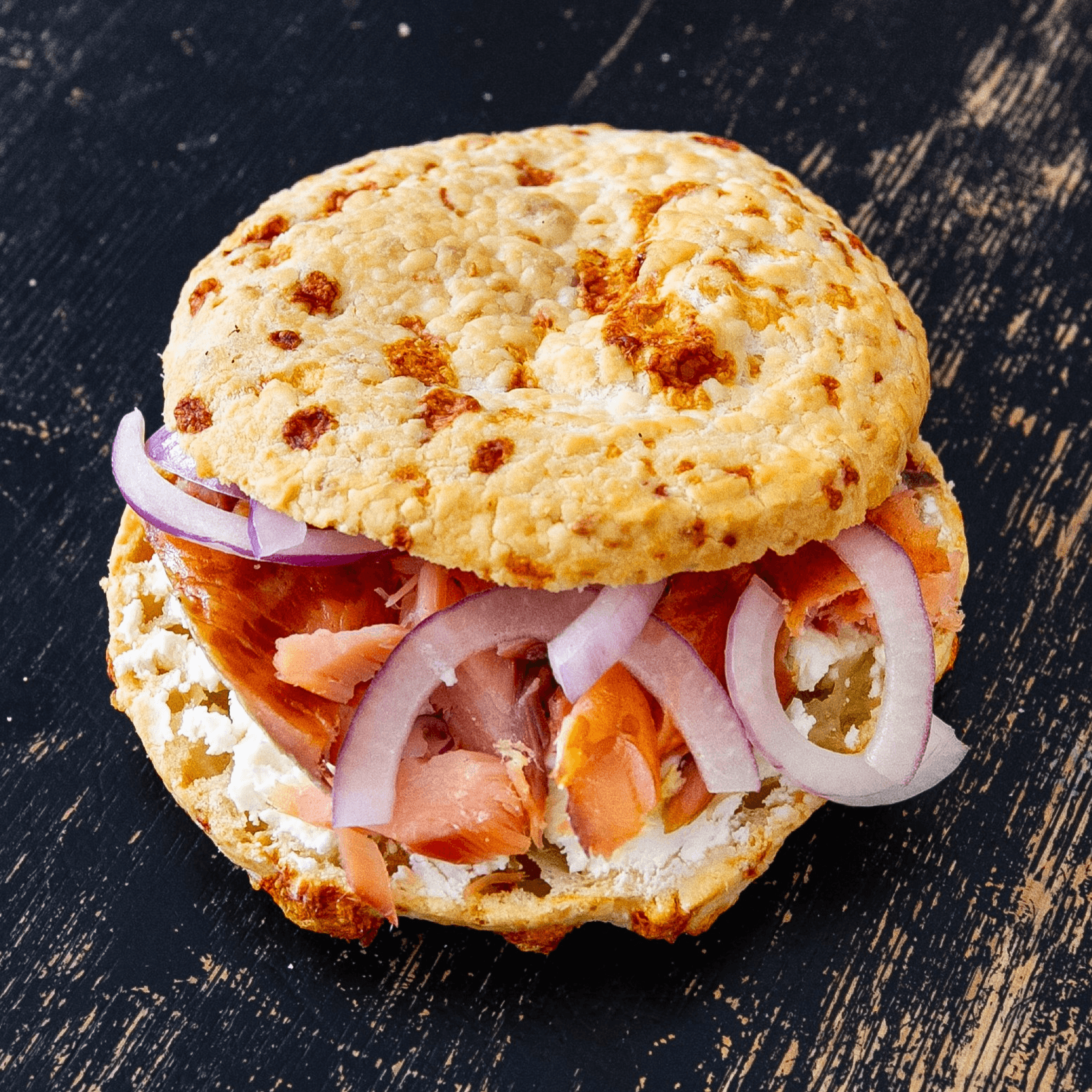 Smoked Salmon Sandwich.