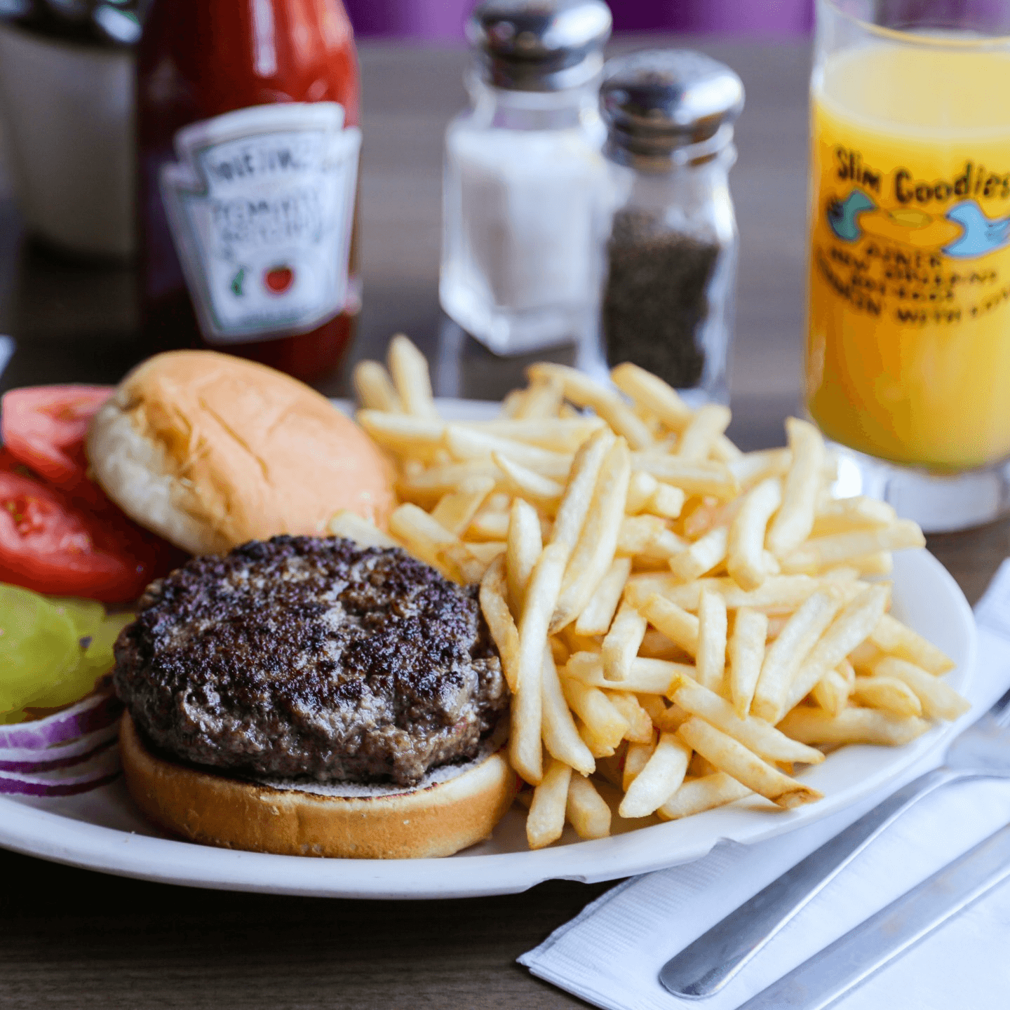  "Diner style..."